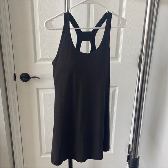 A7 - 386 Black active dress with built in bra and shorts - Picture 1 of 3